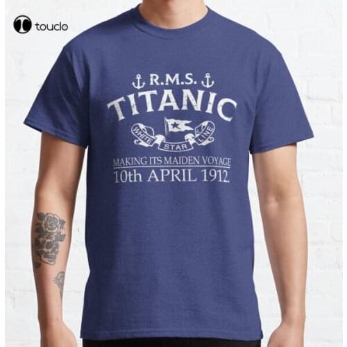 Titanic Vintage Cruise Sinking Ship Atlantic Ocean Maiden Voyage Classic T-Shirt Tee Shirt