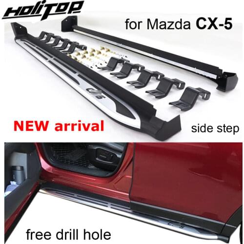 New arrival running board side bar side step nerf bar for Mazda CX-5 2017 2018 2019 2020, reliable quality,easy installation