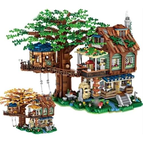 LOZ 1033 New Product Tree House 4761PCS Mini Building Block Assembly Scene Model Toys For Children Birthday Gift