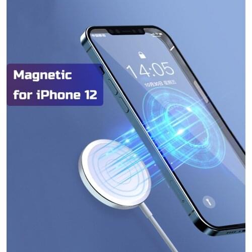 15W Magnetic Mag Charger Safe Fast Charging For iPhone 12 Pro Max Airpods Pro 2 3 Mac Safe Wireles Charger Pad Mac Safing Charge