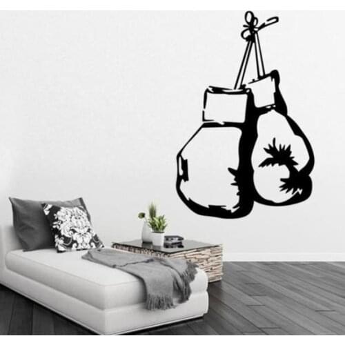 Wall Sticker Boxing Glove Wall Sticker Anti Mold/Moisture/Mildew Mural Kitchen Bedroom Bathroom Wallpaper 60*40CM