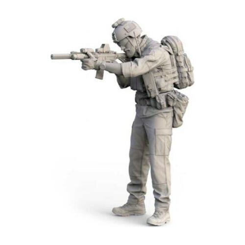 New Unassembled 1/35 US modern soldier stand man Resin Figure Unpainted Model Kit
