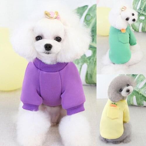 Pet Clothes Carrot Pattern Warm Cotton Costumes Soft Comfortable Foreleg Dog Clothes Garment Small Animals Coat Pet Supplies