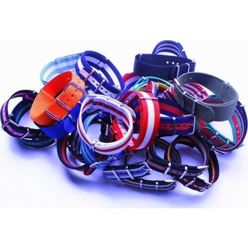 Wholesale 26 pcs/lot 26 colors High quality waterproof watch strap 20MM Nylon Watch band NATO colorful fashion wachband-31227