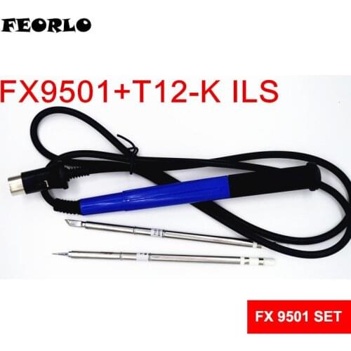 FEORLO Soldering Iron 220v 70W For T12 FX 9501 Soldering Handle T12 Soldering Iron Tips For FX-951 Soldering Station Welding