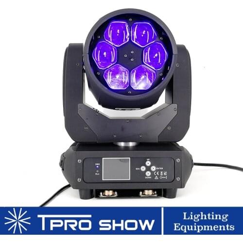 6x40W Bee Eye Moving Head Beam Lyre LED Wash Dj Lighting RGBW Zoom Strobe Stage Lighting Effect For Wedding Stock In Poland