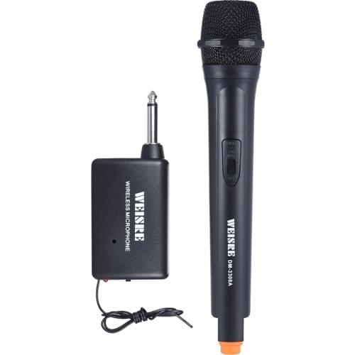 Handheld Wireless Unidirectional Dynamic Microphone Voice Amplifier for Karaoke Meeting Ceremony Promotion