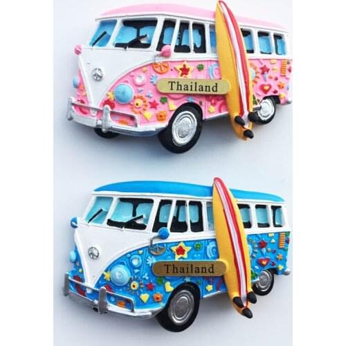 QIQIPP Creative magnetic refrigerator stickers Thailand Phuket Pattaya tourism souvenir hand painted RV crafts