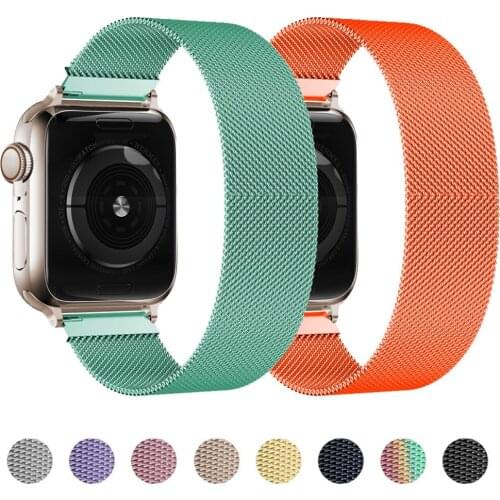 Bracelet For Apple Watch Band 42mm 44mm 40mm 38mm Stainless steel Magnetic loop watchband correa iwatch Series 3 4 5 6 SE Strap