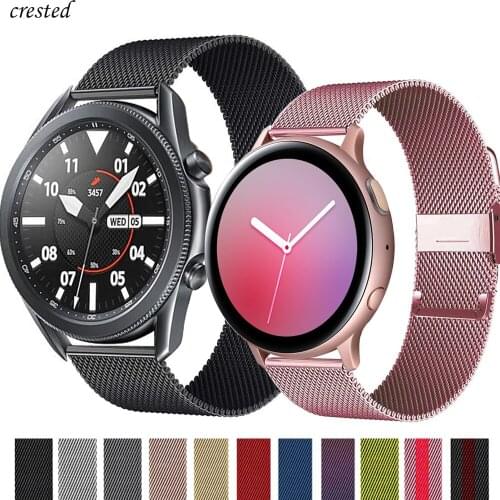 Milanese loop strap For Huawei watch GT2e Gt2 22mm 20mm bracelet belt for samsung galaxy watch 3 45mm 46mm active 2 44/40mm band