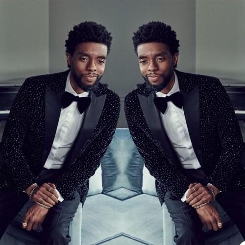 Tailor Made Black Velvet Beads Smoking Jacket Peaked Lapel Groom Tuxedo 2 Piece Slim Fit Mens Wedding Prom Party Suits Custome