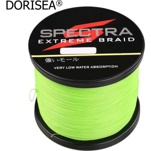 Super Strong Fluorescent Yellow 500m/550yards Multifilament PE Braid Fishing Line Fishing Wire 6-100lb Material from Japan