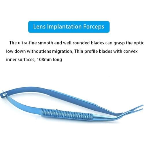 Titanium Ophthalmic Forceps Lens Implantation Forceps Ophthalmic Eye Instrument