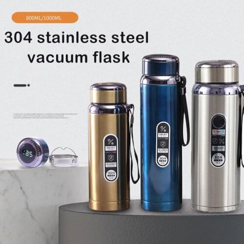 800/1000ml Stainless Steel Smart Thermos Temperature Display Vacuum Flasks Coffee Mug Tea Milk Mug Thermo Bottle Water Bottle