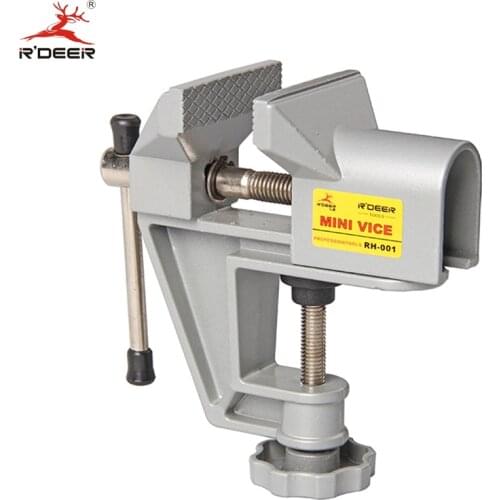 RDEER Bench Vise Universal Machine Mini Fixed Repair Tool Aluminium Alloy Table Vice Fixed Jaw Screw Firmly Hand Tools