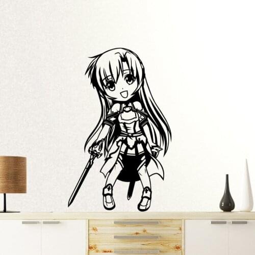 Sword Art Online Wall Decal Sao Vinyl Wall Stickers Decal Decor Home Decoration Anime Car Sticker