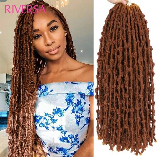 Butterfly Locs Crochet Hair 30# Faux Butterfly Locs 24" Dreadlocks Hair Extensions Tresse Africaine Locks Crochets Braiding Hair