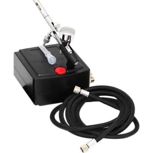 Dual Action Airbrush Air Compressor For Art Painting Manicure Craft Cake Spray Model Air Brush Nail Tool Set Spray Tool Us Plug