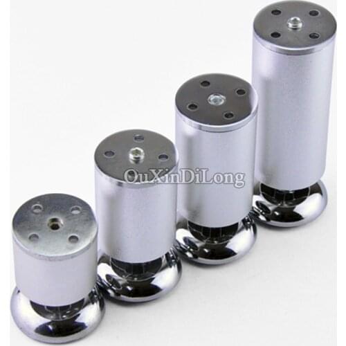 High Quality 8PCS/lot Metal Adjustable Furniture Legs Feet Support Kitchen Cabinets Sofa Table Bed Leg Feet 4 Sizes