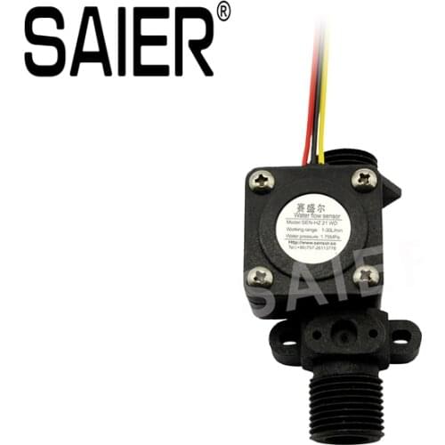 High Quality G 1/2" Water Flow Sensor DN15 Switch Control Meter Flowmeter 1-30L/Min Hall Effect SEN-HZ21WD