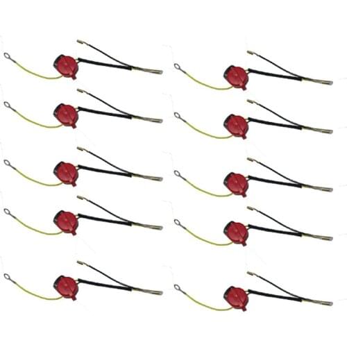 10 sold: gasoline pump power thresher accessories 188f / 190F / 5-8kw / smooth machine double line flameout switch