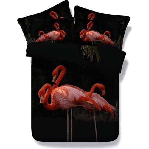 Flamingo Bedding sets 3D bed cover sheets quilt duvet covers bedspread bedsheet bedset California King Queen size full twin 4pcs