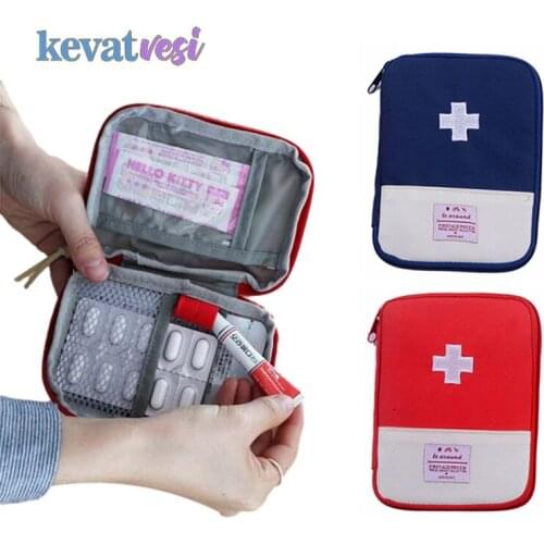 First Aid Kit Medical Emergency Kits Organizer Traveling Camping Mini Medicine Storage Bag Medicine Divider Storage Organizer