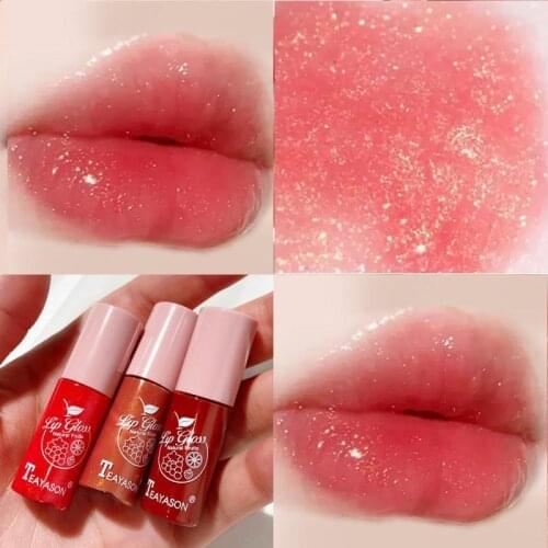 Jelly Juicy Lip Gloss 10 Shades Moisturizer Glasting Water Tint Liquid Lipstick Long Lasting Lips Makeup Women Cosmetics TSLM1