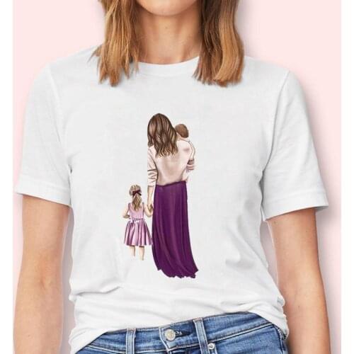 Women Mom Mama Mother Sweet Love Fashion Graphic Female Short Sleeve Tops Cartoon Tees Tshirt Print T-Shirt Lady Clothes