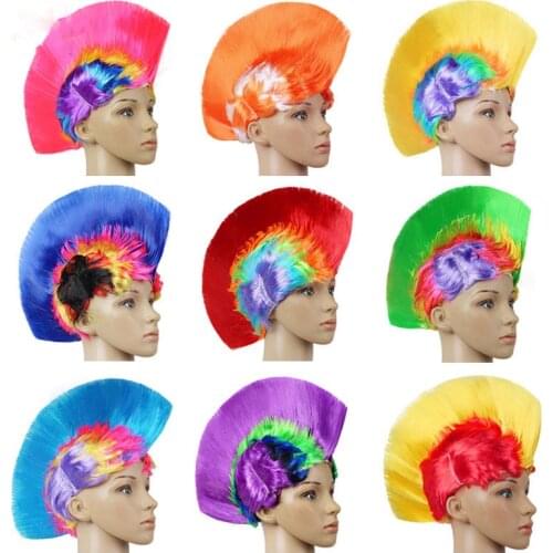 Party Cockscomb Crest Wig Halloween Christmas Funny Cosplay Dance Bar Hairpiece Headdress Performance Disco Decoration