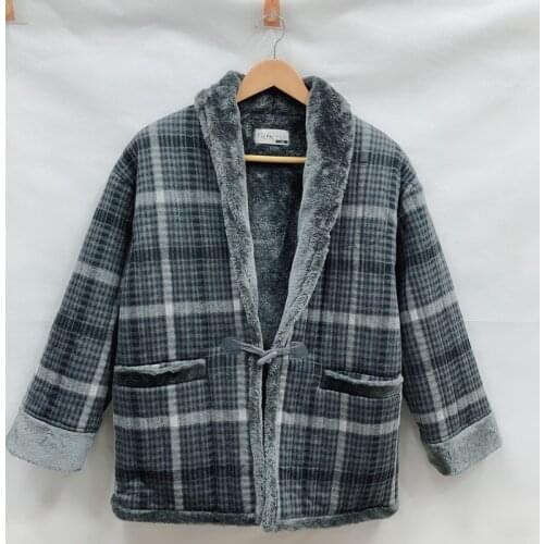 Haori Winter Kimono for Men Japanese Style Cotton Yukata Thick Warm Top Hombre Pajama Male Vintage Home Clothes Asian