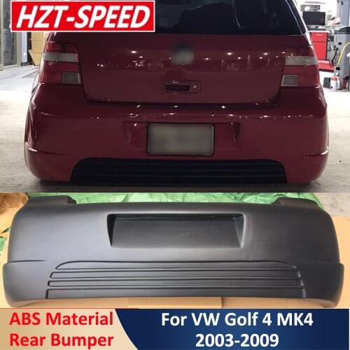 Rear Bumper Unpainted ABS Material Car Body Modification Kit For VW Golf 4 MK4 Facelift R Style 2003-2009
