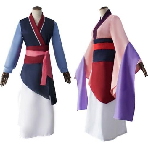 Hua Mulan Dress Cosplay Princess Mulan Costume Kids Women Adults Long Dress Halloween Cosplay Costume Custom Made