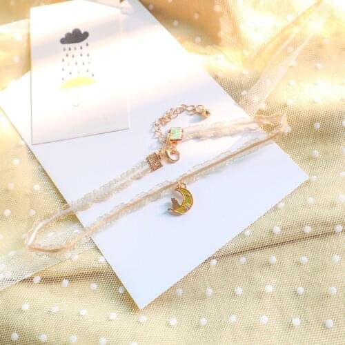 Kpop New Short Cute Sweet Girl Yellow Clavicle Chain Simple Neckline Fashion Jewelry Gift