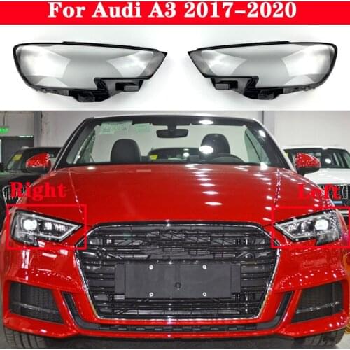 Auto Light Caps For Audi A3 8V 2017-2020 Car Headlight Cover Transparent Lampshade Lamp Case Glass Lens Shell