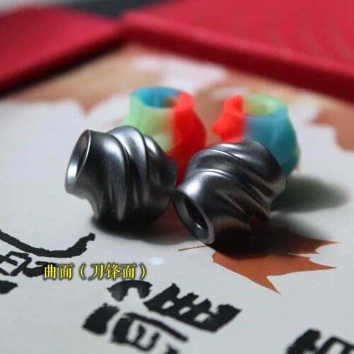 Mack Walker 1 Piece Titanium alloy Knife Pendant DIY EDC Knife Beads