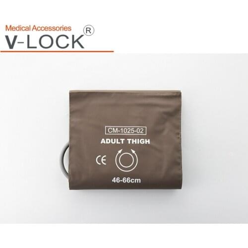 Mindray Adult thigh blood pressure cuff with bladder Single tube imitation leather cuff