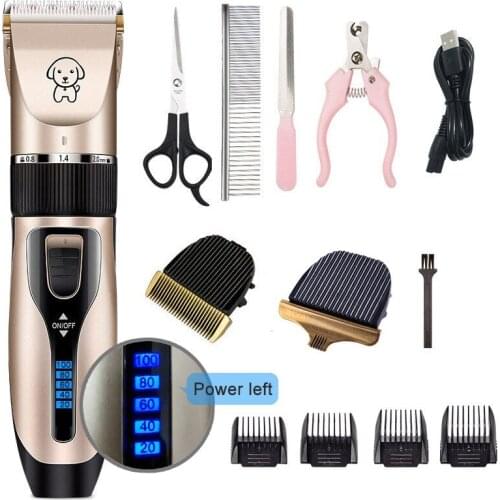 Dog Clipper For Dogs Hair Machine Cut Grooming Pet Cat Professional Pet Dog Hair Trimmer Cutter Animals