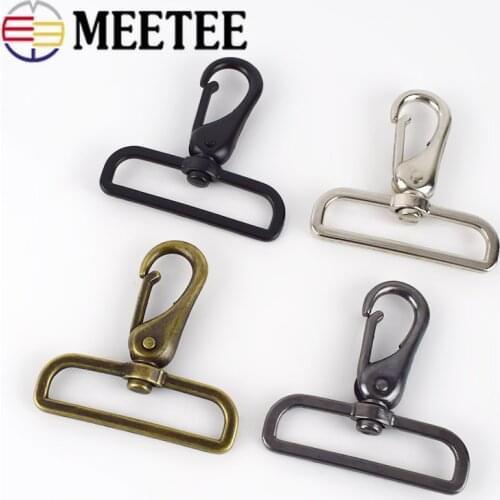 4/10pcs 50mm Metal Belt Buckles Bag Strap Snap Lobster Clasp Trigger Hook Hardware Buckle DIY Luggage Parts Accessories