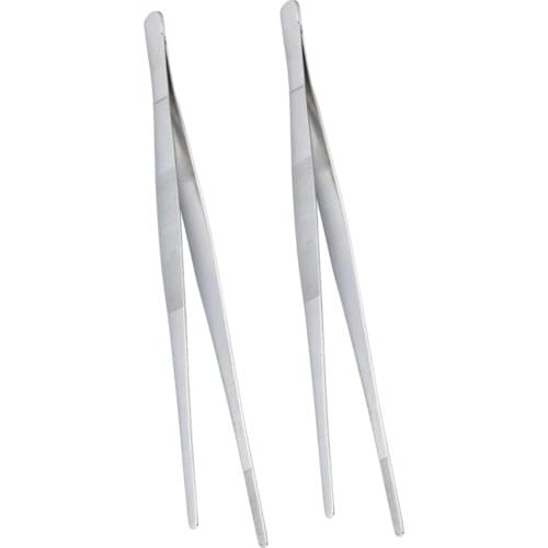 2pcs 30cm Barbecue Clip Bread BBQ Clip Multifunctional Food Serving Steak Tong for Kitchen Barbecue Buffet Party