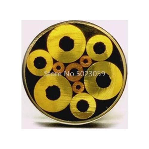 6mm Diameter DIY Knife Shank Mosaics Pin Rivets 9cm Length Nail Brass Tube+steel Tube #614