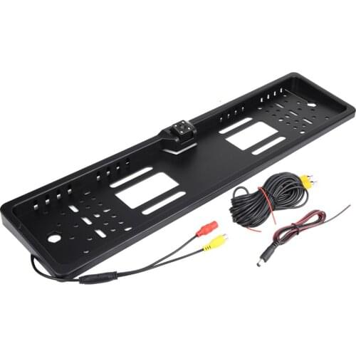 European license plate frame Automobiles Number License Plate Frame with Rearview Reverse Backup Camera