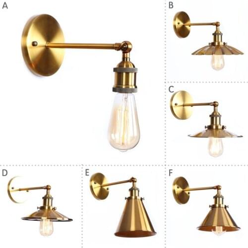 Retro Vintage Wall Lamp For Home Modern Golden Western Night Club Iron Decorative Lighting Fixturesindoor Led Edison Wall Lamps