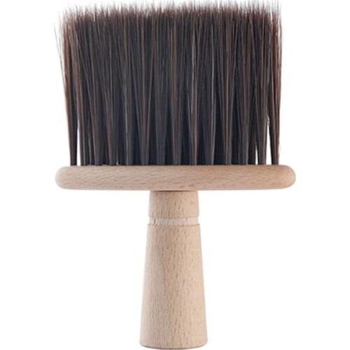 Neck Face Duster Brush Hair Cleaning Wooden Sweep Brush Hair Cut Hairdressing Hair Cleaner Hairbrush Sweep Comb Tools Salon