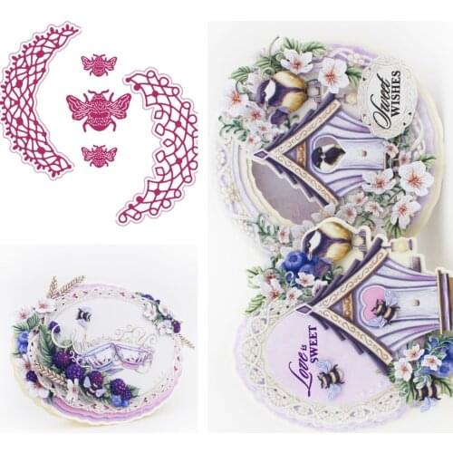 Dies Scrapbooking Metal Little bee Cutting Craft Embossing Paper Greeting Card Making Template DIY Handmade 2021 New