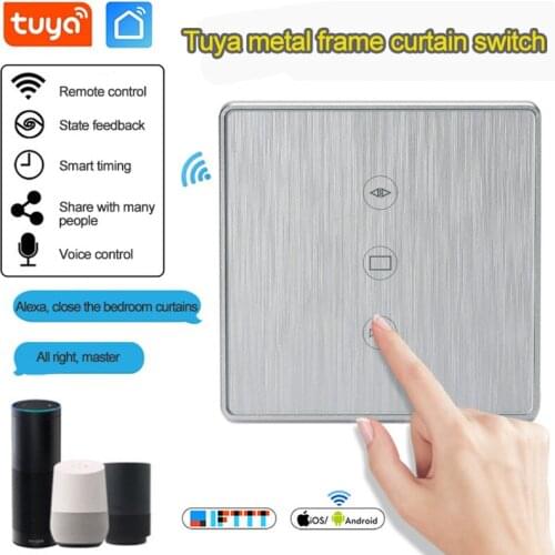 Tuya Smart Life EU WiFi Curtain Blind Switch For Roller Shutter Electric motor Google Home Alexa Echo Voice Control Smart Home