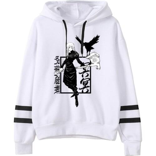 Jujutsu Kaisen Women Hooded Casual Sweatshirt Tops Harajuku Female Pullovers Korean Style Clothes