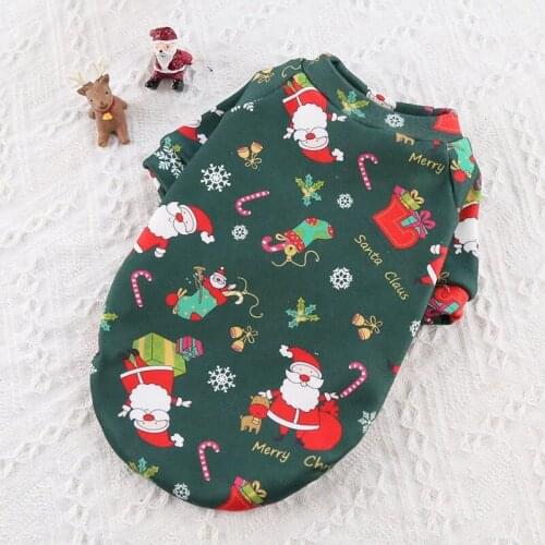 Winter Warm Dog Clothes Cotton Fleece Pet Clothes For Christmas Cat Dogs Xmas Clothing Christmas Santa Claus Cosplay Pet Clothes
