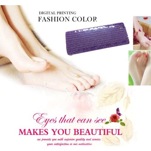 1Pcs Purple Foot Rasp Pumice Sponge Stone Block Exfoliate Dead Skin Remove Foot File Callous Remover Pedicure Scrub Tool