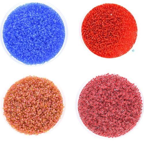 500Pcs/lot 2mm E018 silver color LINED Crystal Glass Czech Seed Beads Loose Miyuki Spacer Hama Beads for DIY Jewelry Making